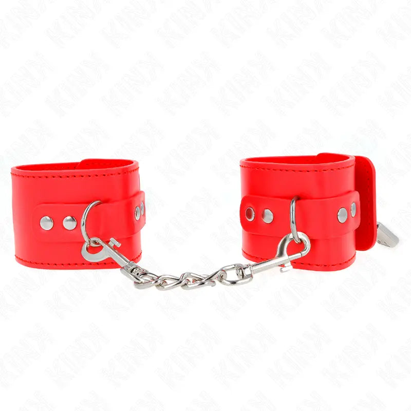 KINK - MUÑEQUERAS CON CIERRE CANDADO ROJO AJUSTABLE 16-23 CM X 5.5 CM KINK WRIST RESTRAINT