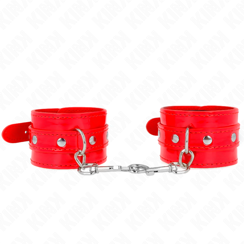 KINK - MUÑEQUERAS CON TACHUELAS ROJO AJUSTABLE 23-33 CM KINK WRIST RESTRAINT