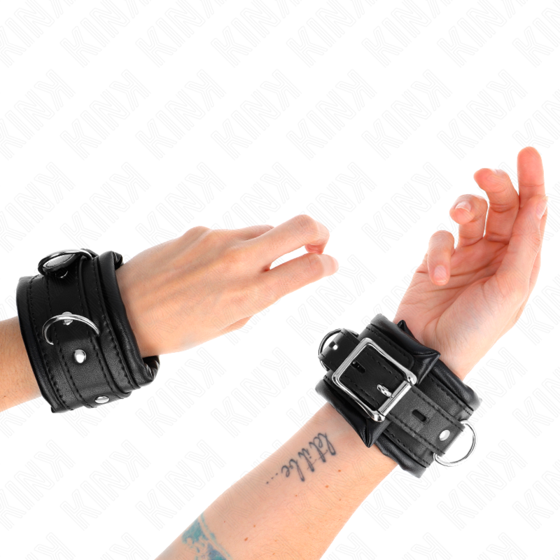 KINK - MUÑEQUERAS ESTILO HEAVY FORRO NEGRO AJUSTABLE 20-30 CM X 6 CM KINK WRIST RESTRAINT