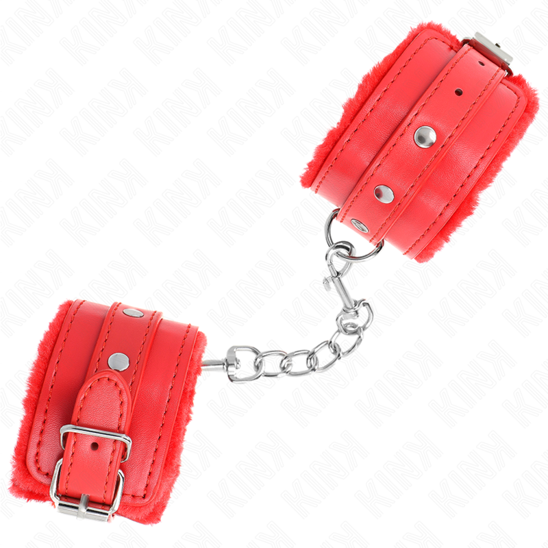 KINK - MUÑEQUERAS FORRADAS PREMIUM ROJO CON CORREA ROJO AJUSTABLE 17-29 CM X 6 CM KINK WRIST RESTRAINT