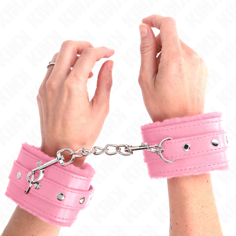 KINK - MUÑEQUERAS FORRADAS PREMIUM ROSA CON CORREA ROSA AJUSTABLE 17-29 CM X 6 CM KINK WRIST RESTRAINT
