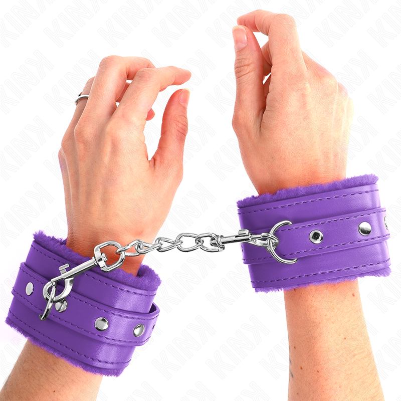 KINK - MUÑEQUERAS FORRADAS PREMIUM VIOLETA CON CORREA VIOLETA AJUSTABLE 17-29 CM X 6 CM KINK WRIST RESTRAINT