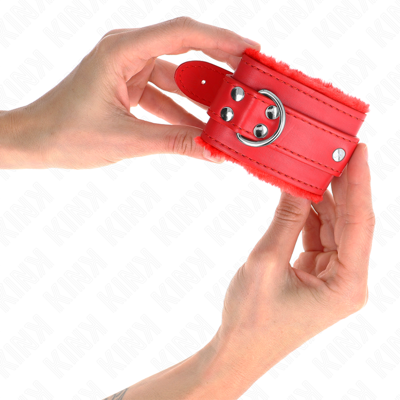 KINK - MUÑEQUERAS FORRADAS ROJO CON CORREA ROJO AJUSTABLE 20-29 CM X 5.5 CM KINK WRIST RESTRAINT