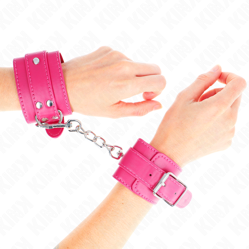 KINK - MUÑEQUERAS FUCSIA CON DETALLES EN FUCSIA AJUSTABLE 20-28 CM X 5.5 CM KINK WRIST RESTRAINT
