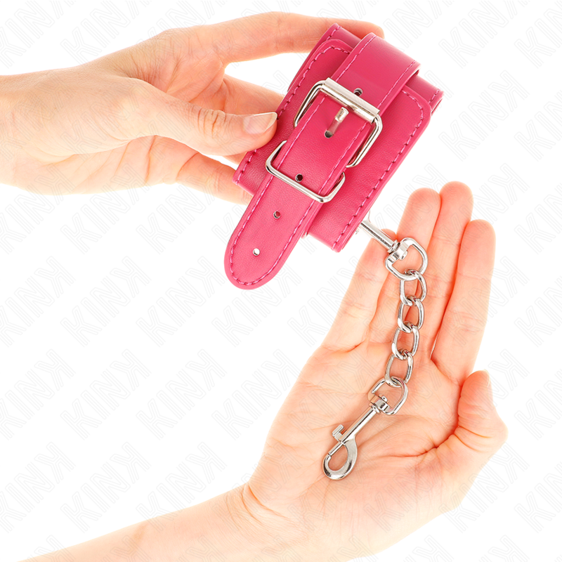 KINK - MUÑEQUERAS FUCSIA CON DETALLES EN FUCSIA AJUSTABLE 20-28 CM X 5.5 CM KINK WRIST RESTRAINT