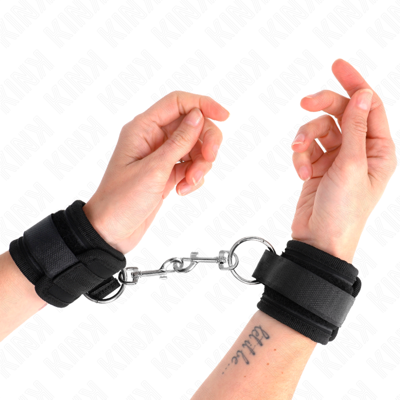 KINK - MUÑEQUERAS NEGRO AJUSTABLE 18-35 CM X 6 CM KINK WRIST RESTRAINT