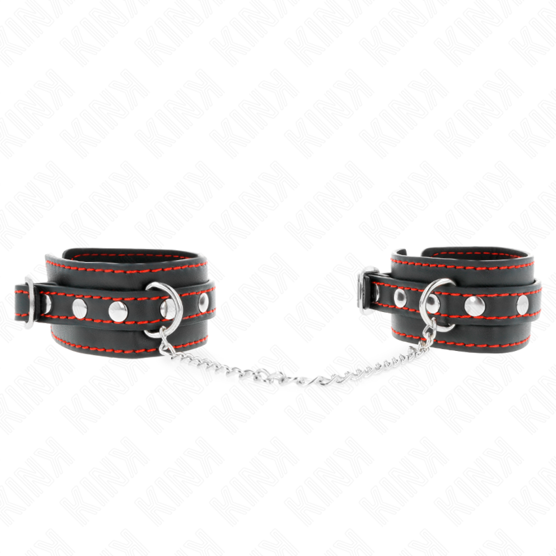 KINK - MUÑEQUERAS PEQUEÑA NEGRO CON DETALLES EN ROJO AJUSTABLE 14-24 CM X 3.5 CM KINK WRIST RESTRAINT