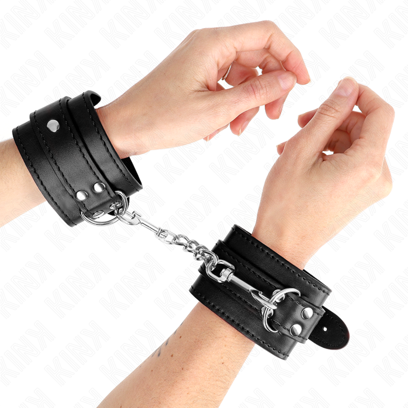 KINK - MUÑEQUERAS SENCILLAS NEGRO AJUSTABLE 20-23 CM X 5.5 CM KINK WRIST RESTRAINT