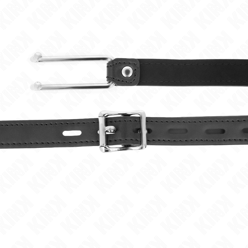 KINK - MORDAZA GANCHO DE METAL 11.5 CM CON CORREA DE POLIPIEL AJUSTABLE 39-58 CM X 2 CM KINK COLLAR & GAG