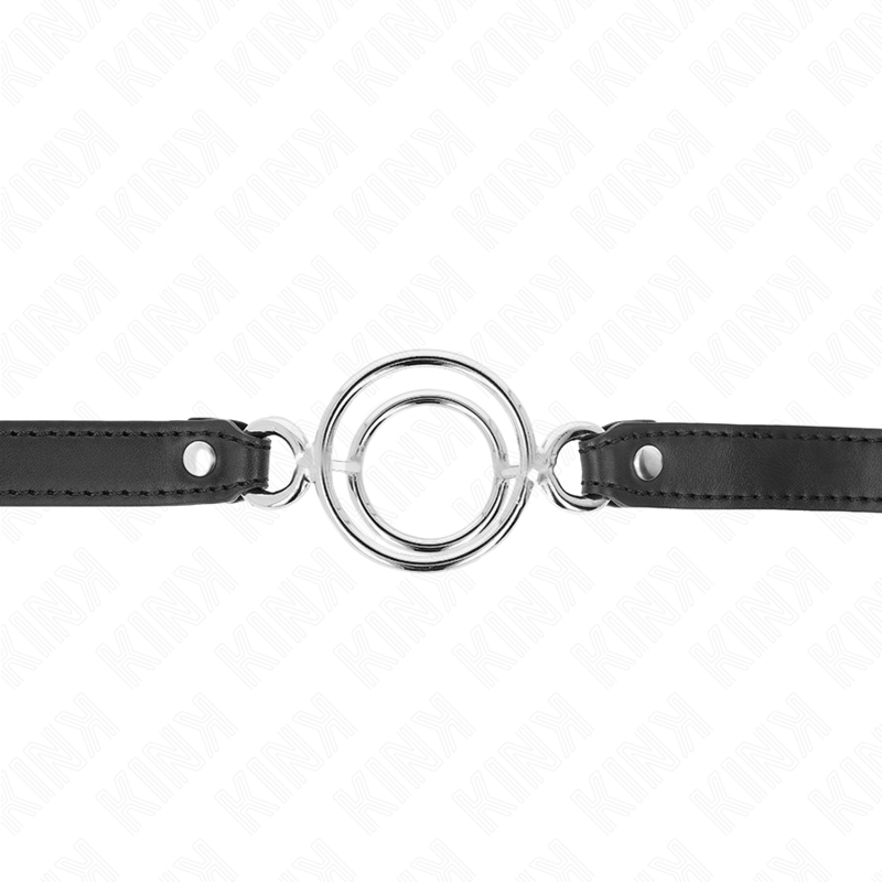 KINK - MORDAZA CON MÚLTIPLES JUNTAS TÓRICAS 5 CM NEGRO 63 X 2.5 CM KINK COLLAR & GAG