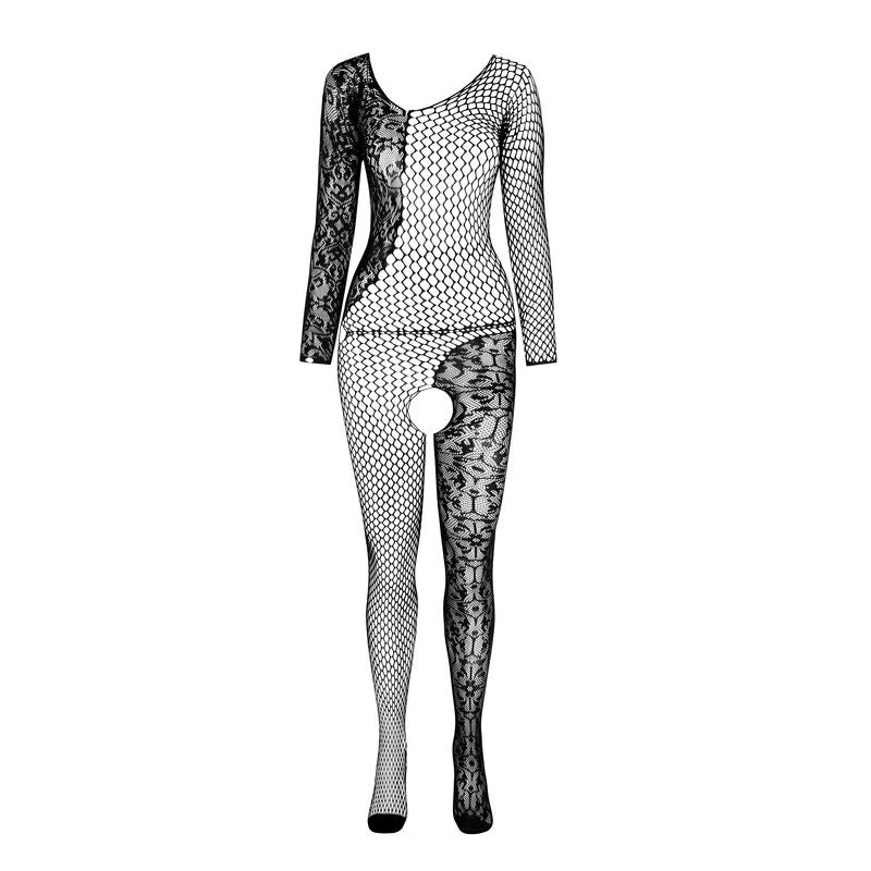 PASSION - BS 107 BODYSTOCKING BLANCO TALLA ÚNICA PASSION WOMAN BODYSTOCKINGS