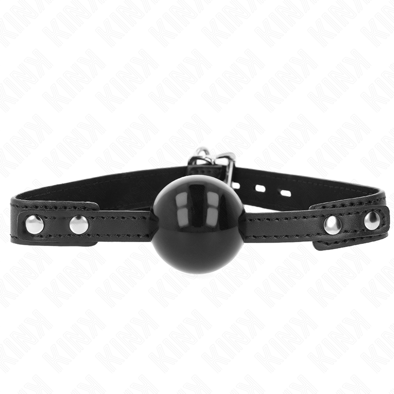 KINK - MORDAZA DE BOLA 4 CM SUAVE DE TPE MODELO 3 60 x 2 CM AJUSTABLE 37-52 CM KINK COLLAR & GAG