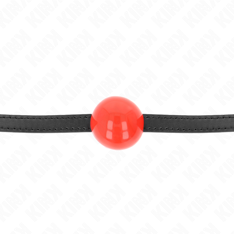 KINK - MORDAZA DE BOLA 4 CM SÓLIDA SIMPLE ROJO 65 x 1.5 CM KINK COLLAR & GAG