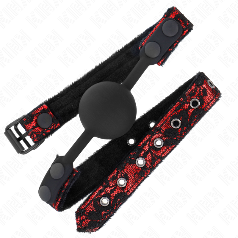 KINK - MORDAZA DE BOLA 4 CM DE SILICONA SCANDAL MODELO 1 65 x 2 CM KINK COLLAR & GAG