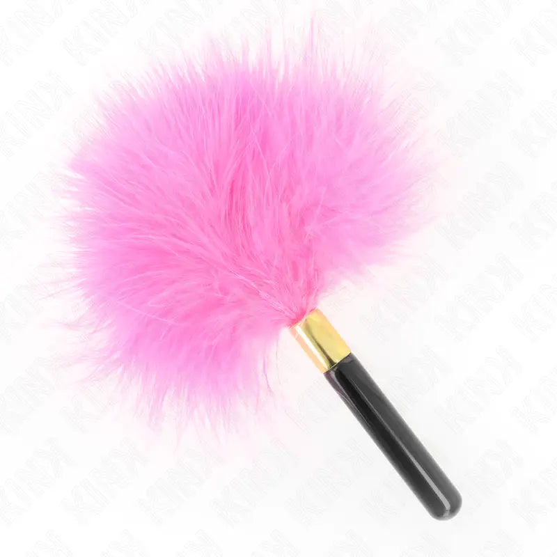KINK - PLUMAS PARA COSQUILLAS METAL DORADO FUCSIA 18 CM KINK IMPACT & TOUCH