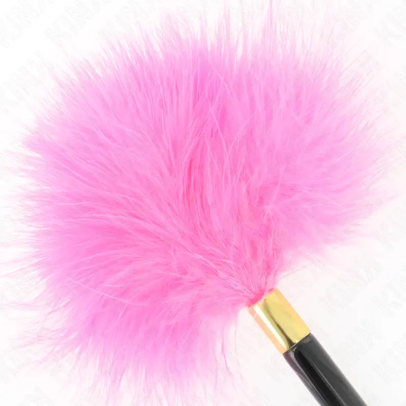 KINK - PLUMAS PARA COSQUILLAS METAL DORADO FUCSIA 18 CM KINK IMPACT & TOUCH