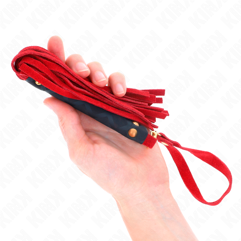 KINK - LÁTIGO MINI PIEL DE ANTE ROJO 30 CM KINK IMPACT & TOUCH