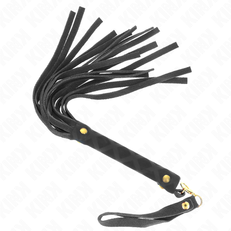 KINK - LÁTIGO MINI PIEL DE ANTE NEGRO 30 CM KINK IMPACT & TOUCH