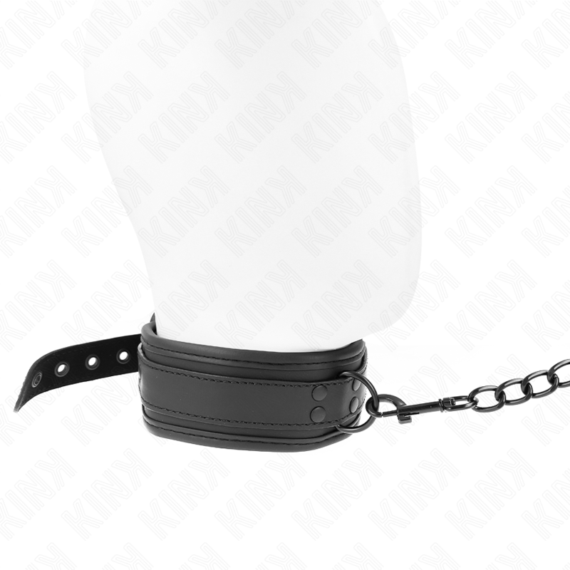 KINK - COLLAR CON CORREA 78 CM BONDAGE DE NEOPRENO MODELO 1 AJUSTABLE 37.5 X 49.5 CM KINK COLLAR & GAG