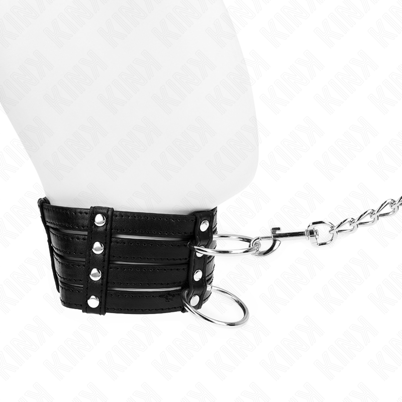 KINK - COLLAR CON CORREA 65 CM ESTILO SUB AJUSTABLE 35-51 CM X 7 CM KINK COLLAR & GAG