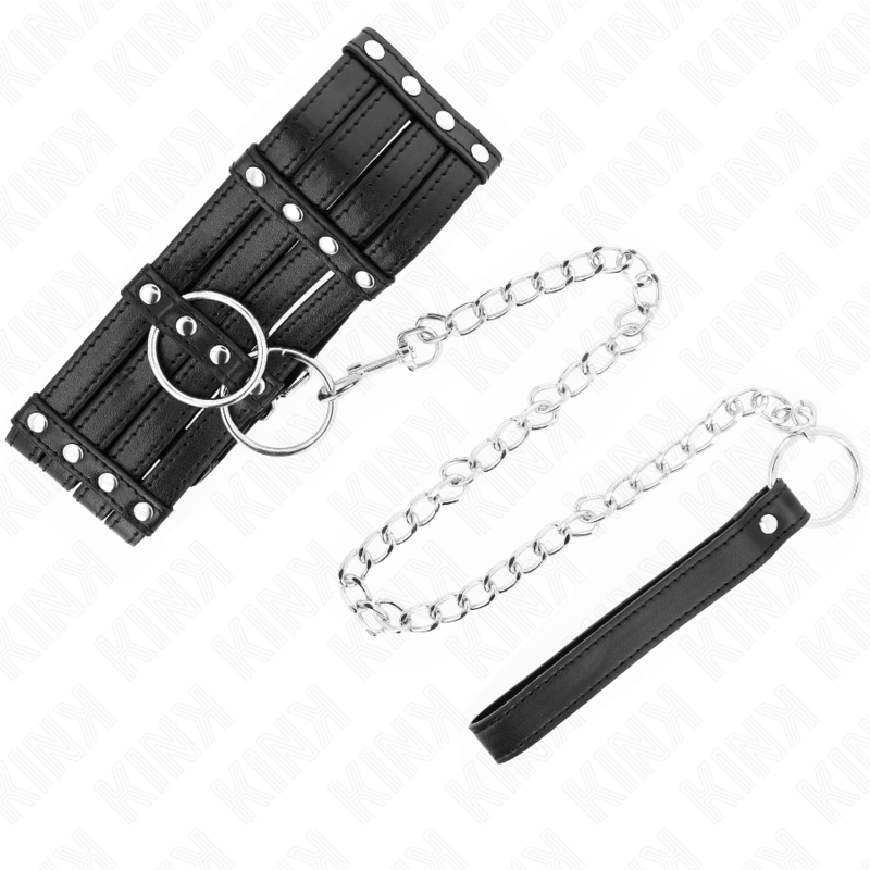 KINK - COLLAR CON CORREA 65 CM ESTILO SUB AJUSTABLE 35-51 CM X 7 CM KINK COLLAR & GAG