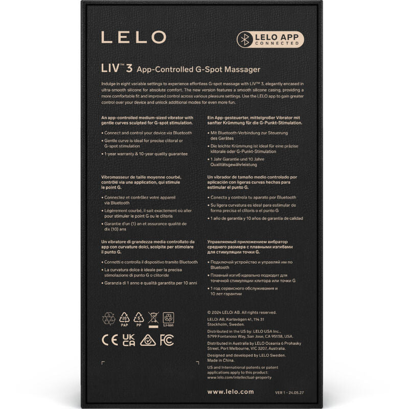 LELO - LIV™ 3 ESTIMULADOR PUNTO G ROSA LELO