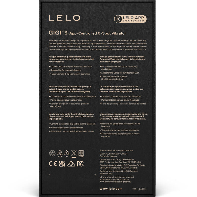 LELO - GIGI™ 3 VIBRADOR PUNTO G VIOLETA LELO