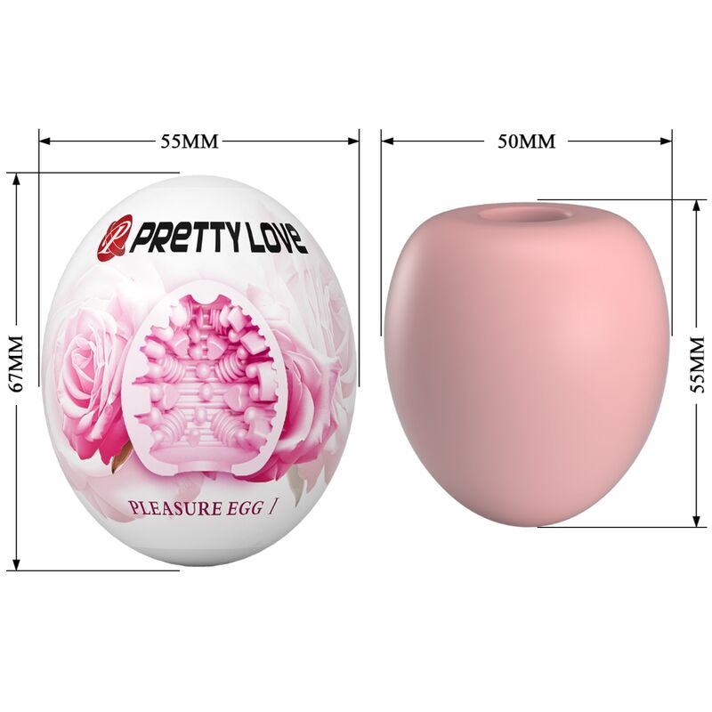 PRETTY LOVE - MASTURBADOR MASCULINO HUEVO ROSA PRETTY LOVE FLIRTATION