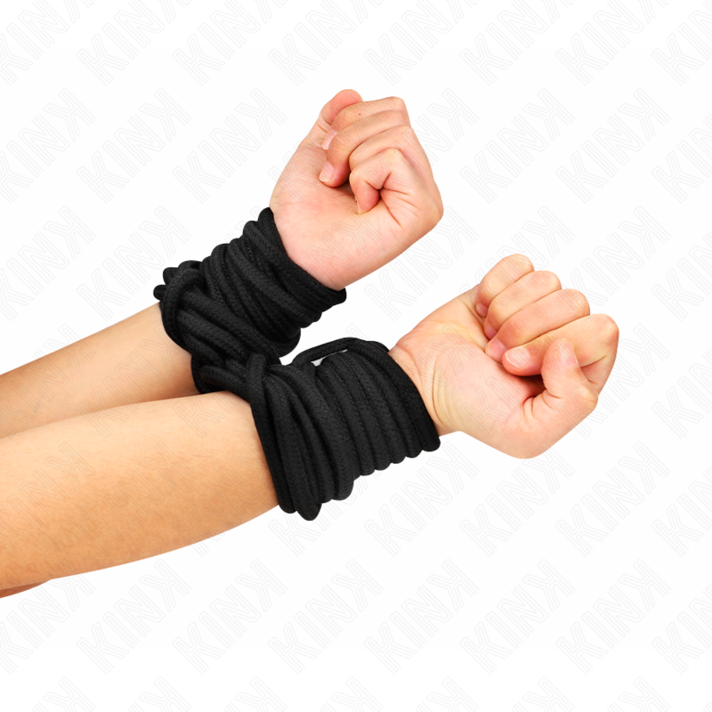KINK - CUERDA DE ALGODÓN 5 METROS NEGRO KINK ROPE ARTS