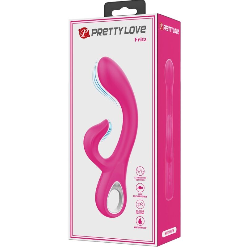 PRETTY LOVE - FRITZ VIBRADOR RABBIT 12 VIBRACIONES ROSA PRETTY LOVE FLIRTATION