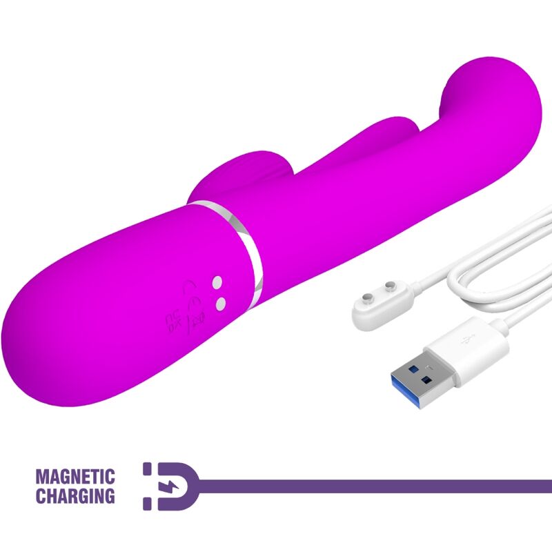 PRETTY LOVE - SHANIA TRIPLE VIBRADOR RABBIT MULTIFUNCIÓN ROSA PRETTY LOVE FLIRTATION