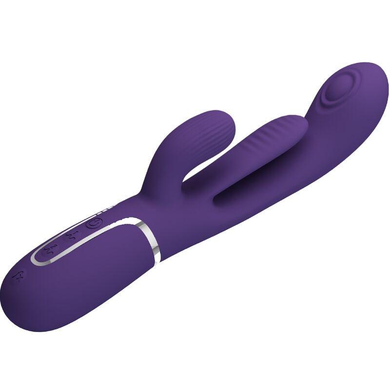 PRETTY LOVE - SHANIA TRIPLE VIBRADOR RABBIT MULTIFUNCIÓN MORADO PRETTY LOVE