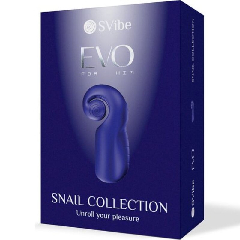 SNAIL VIBE - EVO FOR HIM MASTURBADOR MASCULINO SLIDE NROLL AZUL OSCURO SNAIL VIBE