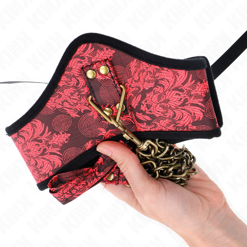 KINK - COLLAR CON CORREA DE ENCAJE 75 CM MODELO SCANDAL 44 X 10 CM KINK COLLAR & GAG