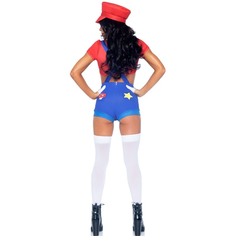 LEG AVENUE - DISFRAZ SEXY MARIO BROS ROJO/AZUL M LEG AVENUE COSTUMES
