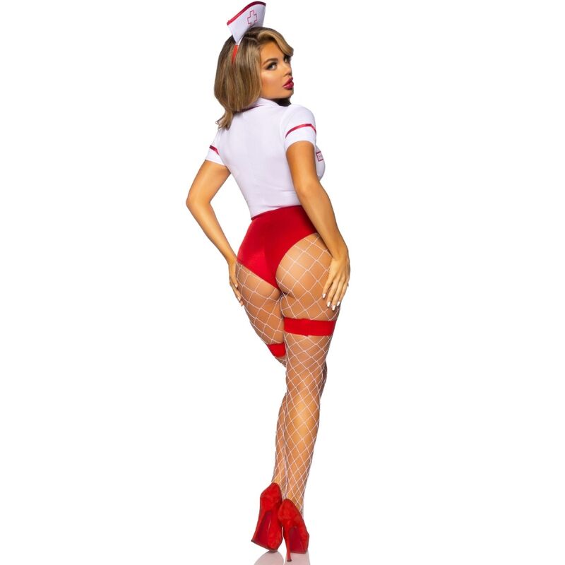 LEG AVENUE - DISFRAZ ENFERMERA SEXY ROJO/BLANCO S LEG AVENUE COSTUMES