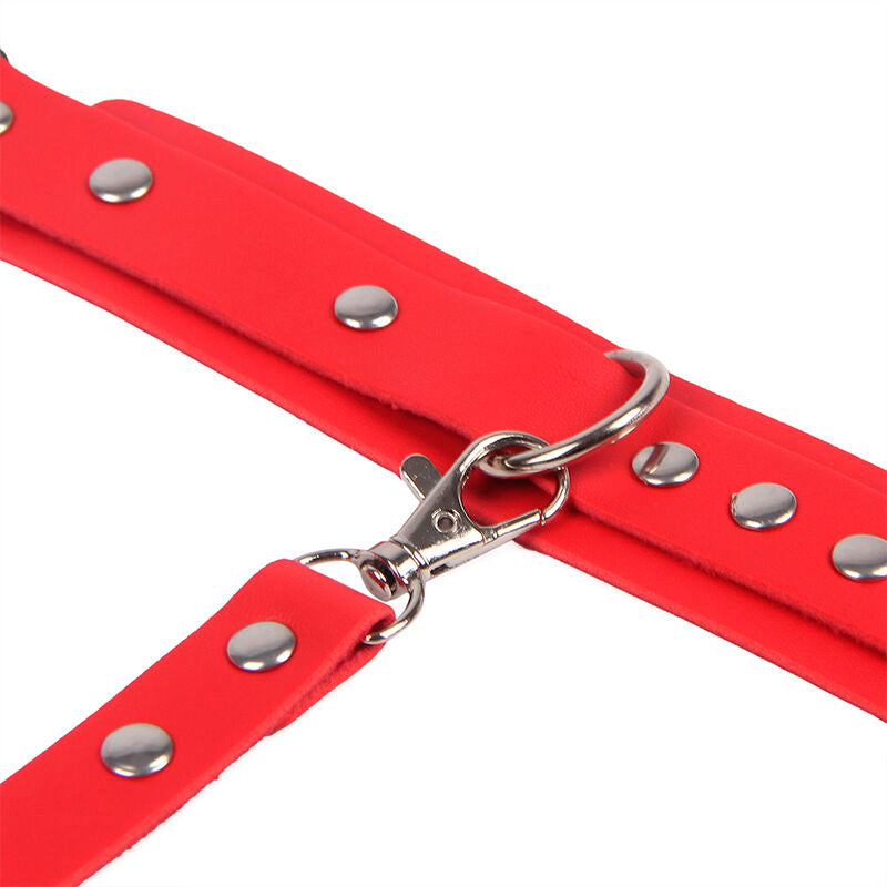 SUBBLIME - 953706 ESPOSAS CON CINTURÓN BONDAGE ROJO TALLA ÚNICA SUBBLIME FETISH