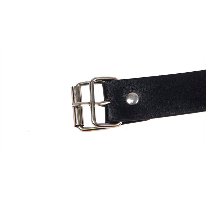 SUBBLIME - 953720 PINZAS PARA EL PECHO CON CORREA DE CUERO BONDAGE NEGRO TALLA ÚNICA SUBBLIME FETISH