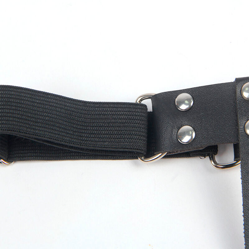 SUBBLIME - 953744 LIGA PUNK DE CUERO AJUSTABLE NEGRO TALLA ÚNICA SUBBLIME FETISH