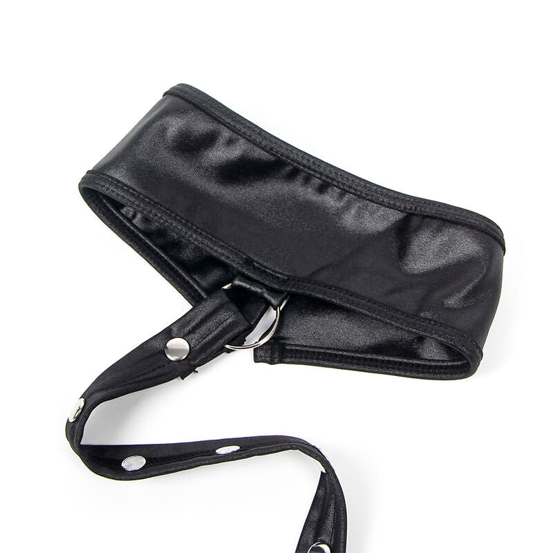 SUBBLIME - 954406 VESTIDO BONDAGE DE CUERO NEGRO S/M SUBBLIME DRESSES