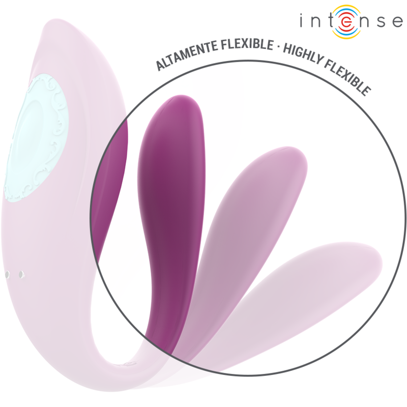 INTENSE - ANNIE ESTIMULADOR & VIBRADOR FORMA DE U MORADO CONTROL REMOTO INTENSE COUPLES TOYS