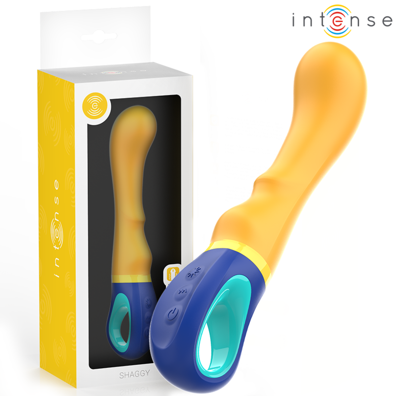 INTENSE - SHAGGY VIBRADOR PUNTO-G AMARILLO INTENSE FUN
