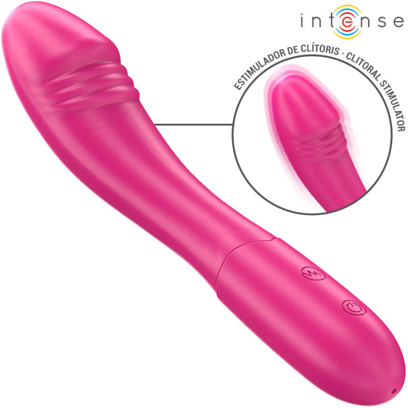 INTENSE - BELINDA VIBRADOR 19 CM FLEXIBLE 10 VIBRACIONES ROSA INTENSE FUN