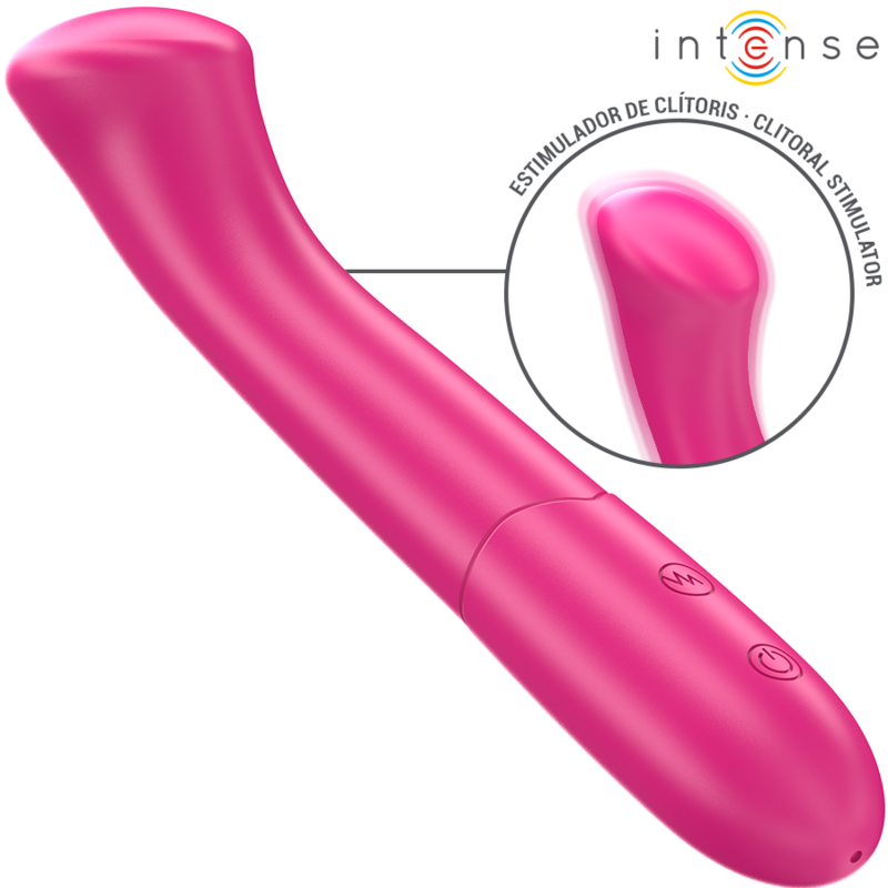INTENSE - PATY VIBRADOR 19 CM FLEXIBLE 10 VIBRACIONES MODELO 2 ROSA INTENSE FUN