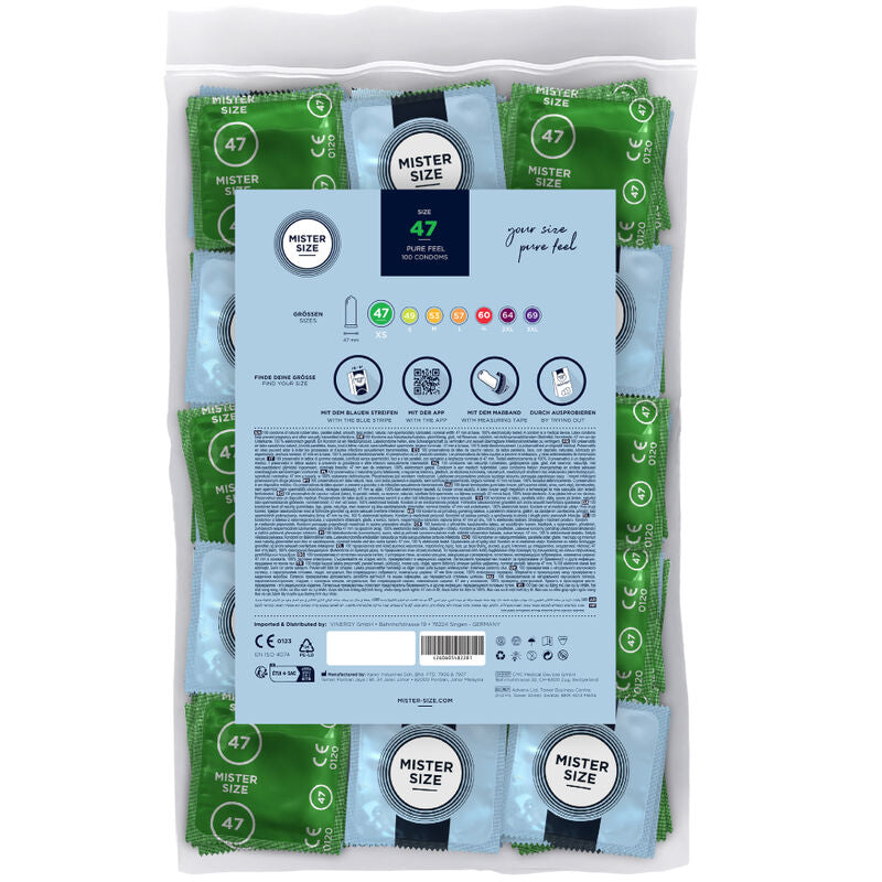 MISTER SIZE - PRESERVATIVOS TALLA XS 47 MM (100 UNIDADES) MISTER SIZE