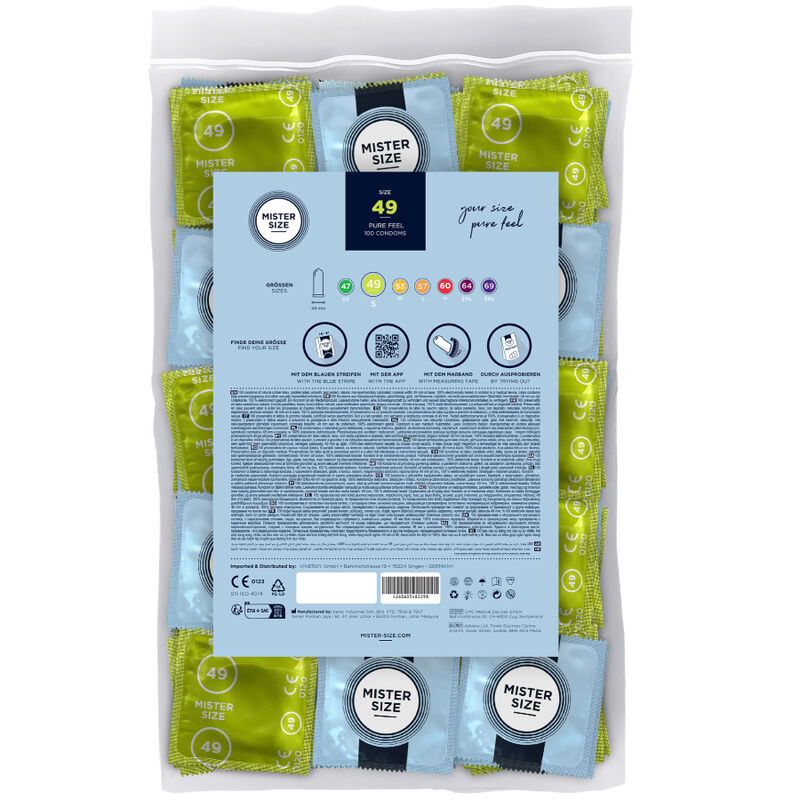 MISTER SIZE - PRESERVATIVOS TALLA S 49 MM (100 UNIDADES) MISTER SIZE