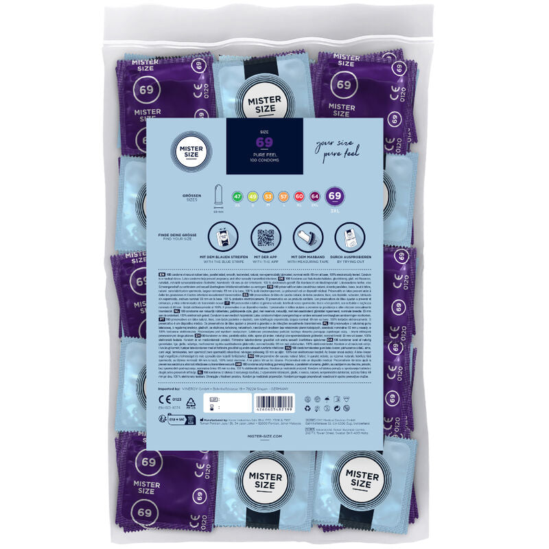 MISTER SIZE - PRESERVATIVOS TALLA XXXL 69 MM (100 UNIDADES) MISTER SIZE