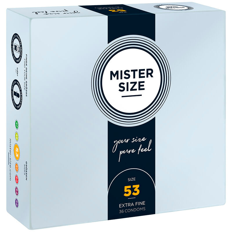 MISTER SIZE - PRESERVATIVOS TALLA M 53 MM (36 UNIDADES) MISTER SIZE