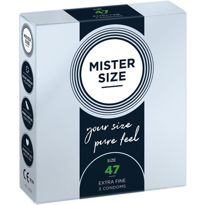 MISTER SIZE - PRESERVATIVOS TALLA XS 47 MM (3 UNIDADES) MISTER SIZE