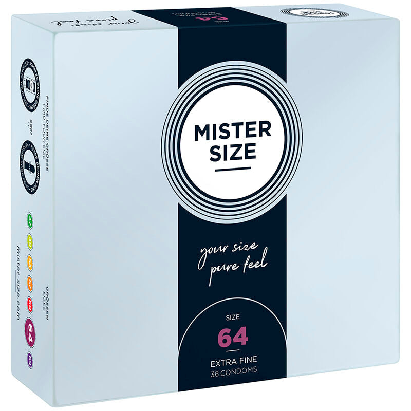 MISTER SIZE - PRESERVATIVOS TALLA XXL 64 MM (36 UNIDADES) MISTER SIZE